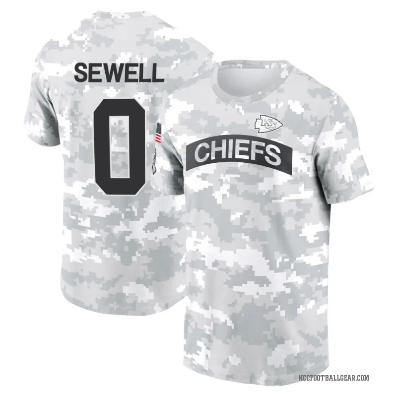 Marlen Sewell Youth Camo Kansas City Chiefs Arctic 2024 Salute to Service Performance T-Shirt