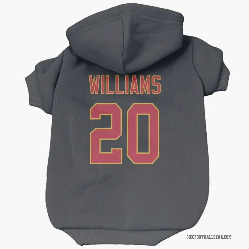 Nohl Williams Black Kansas City Chiefs Cat & Dog Pet Hoodie