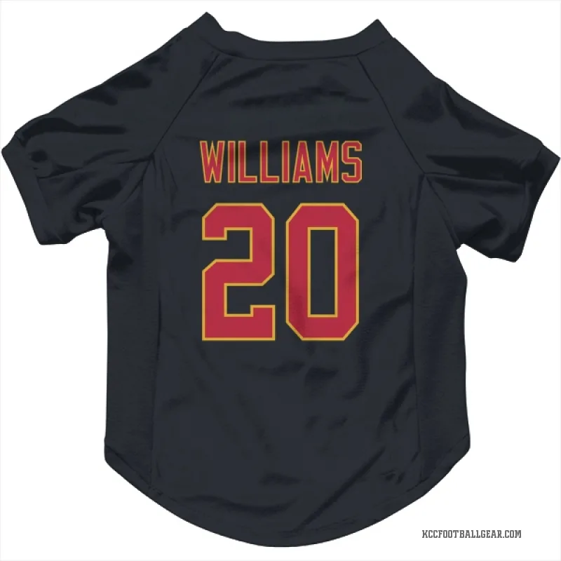 Nohl Williams Black Kansas City Chiefs Cat & Dog Pet Jersey