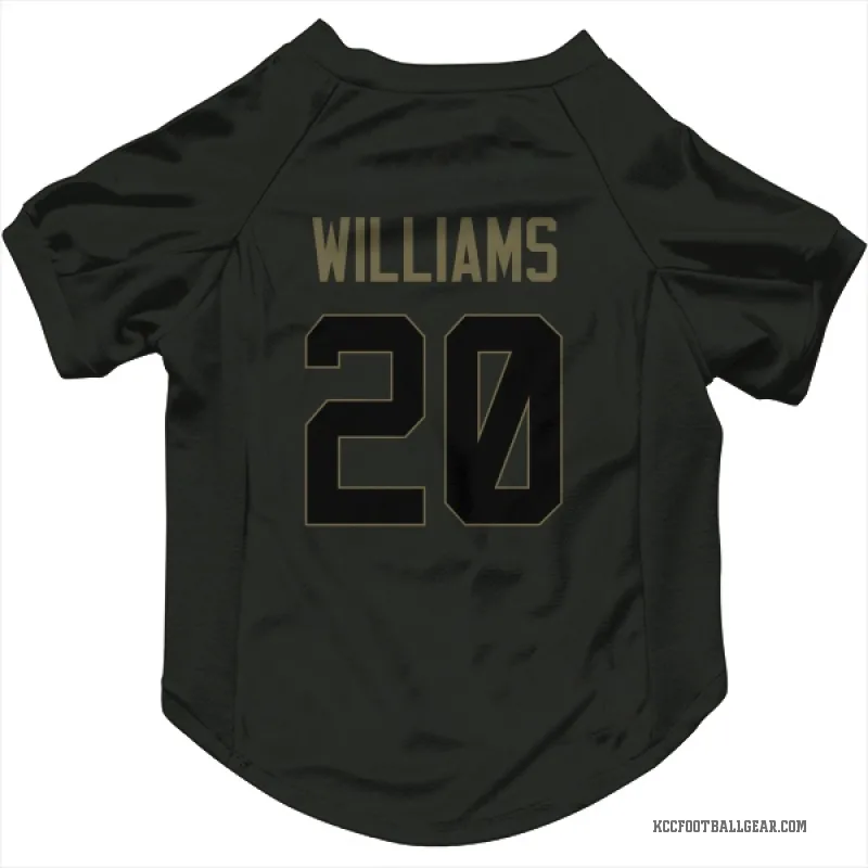 Nohl Williams Black Kansas City Chiefs Service Cat & Dog Pet Jersey