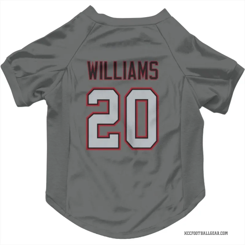 Nohl Williams Charcoal Kansas City Chiefs Cat & Dog Pet Jersey