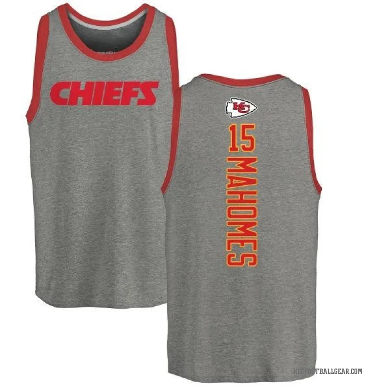 Patrick Mahomes Youth Ash Kansas City Chiefs Backer Tank Top -