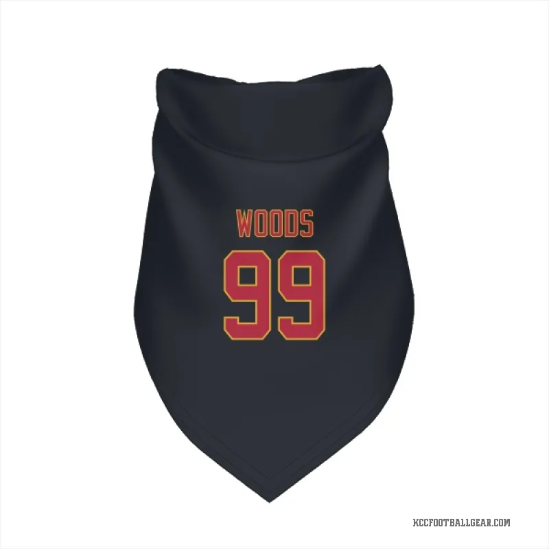 Peter Woods  Black Kansas City Chiefs  Cat & Dog Pet Bandana