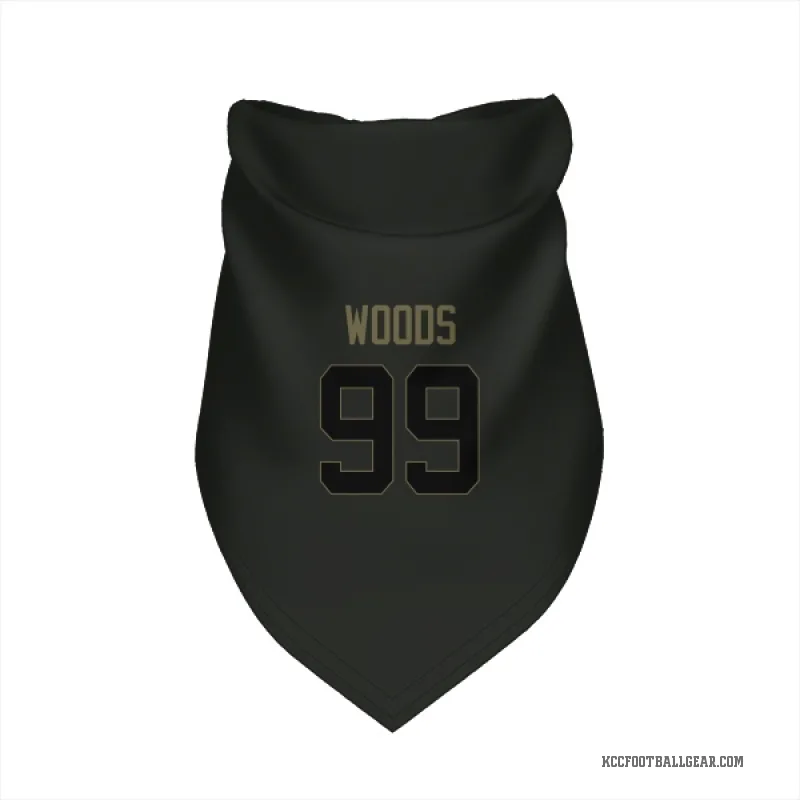Peter Woods  Black Kansas City Chiefs  Service Cat & Dog Pet Bandana