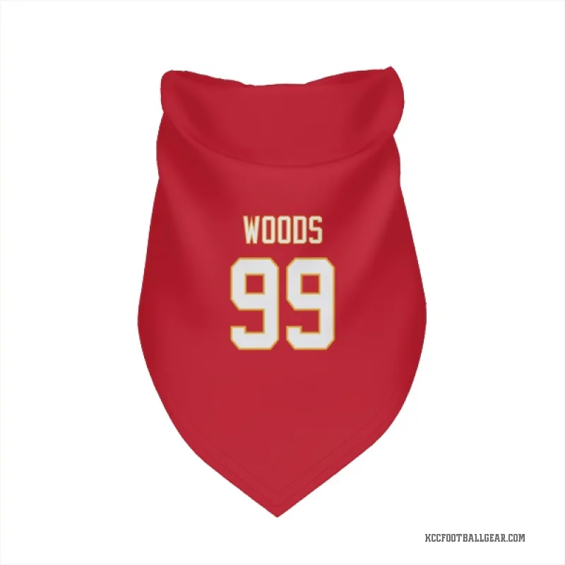 Peter Woods  Red Kansas City Chiefs  Cat & Dog Pet Bandana