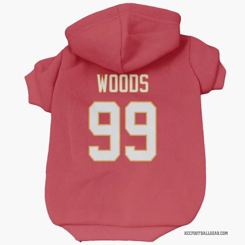 Peter Woods  Red Kansas City Chiefs  Cat & Dog Pet Hoodie