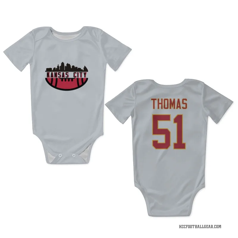 R Mason Thomas  White Kansas City Chiefs  Newborn & Infant Bodysuit