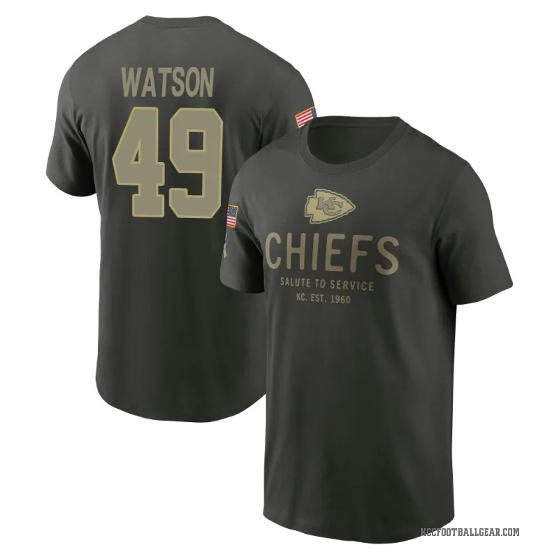 Tre Watson Men's Green Kansas City Chiefs Forest/ 2025 Salute to Service Sideline Primary Edge T-Shirt