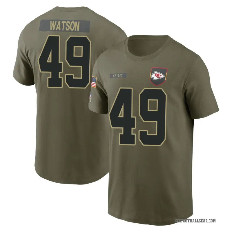 Tre Watson Men's Olive Kansas City Chiefs 2025 Salute to Service T-Shirt
