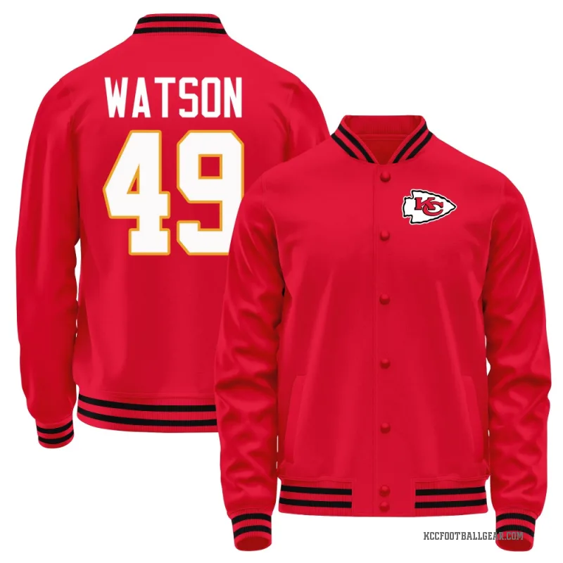 Tre Watson Men's Red Kansas City Chiefs Full-Snap Jacket