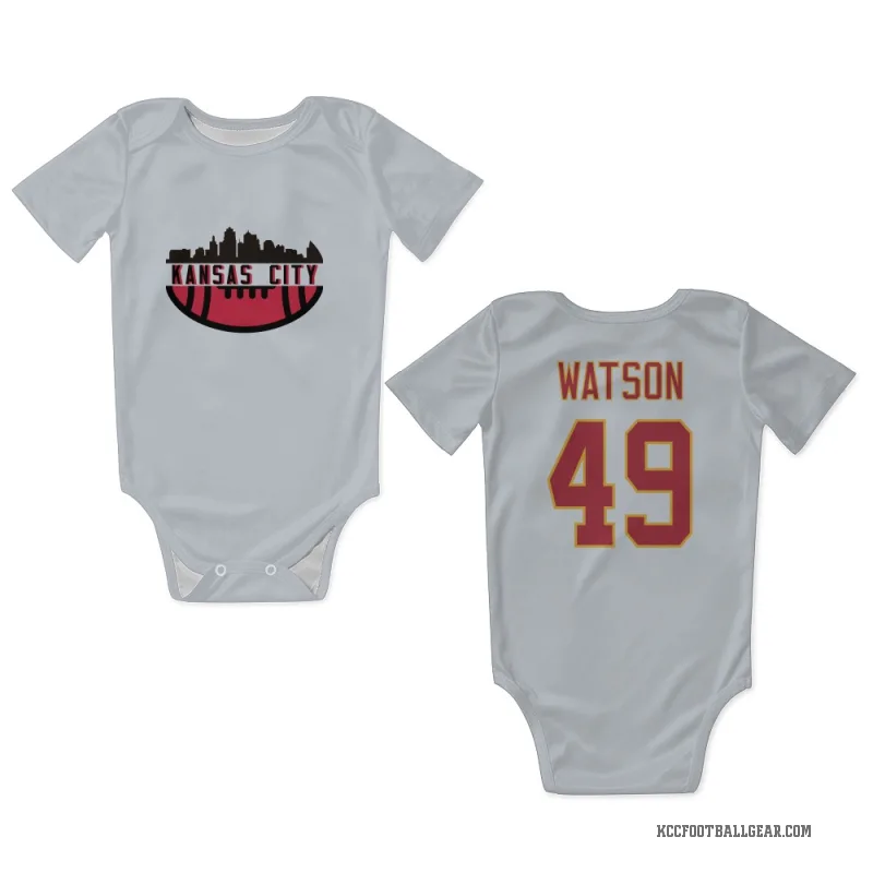 Tre Watson  White Kansas City Chiefs  Newborn & Infant Bodysuit