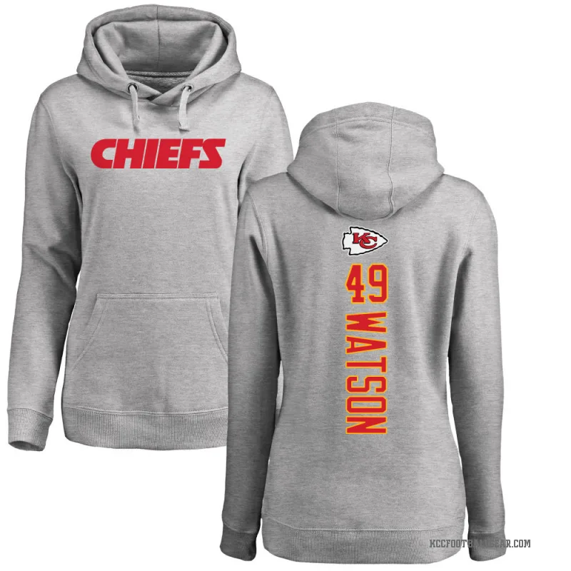 Tre Watson Women's Kansas City Chiefs Pro Line Ash Backer Pullover Hoodie