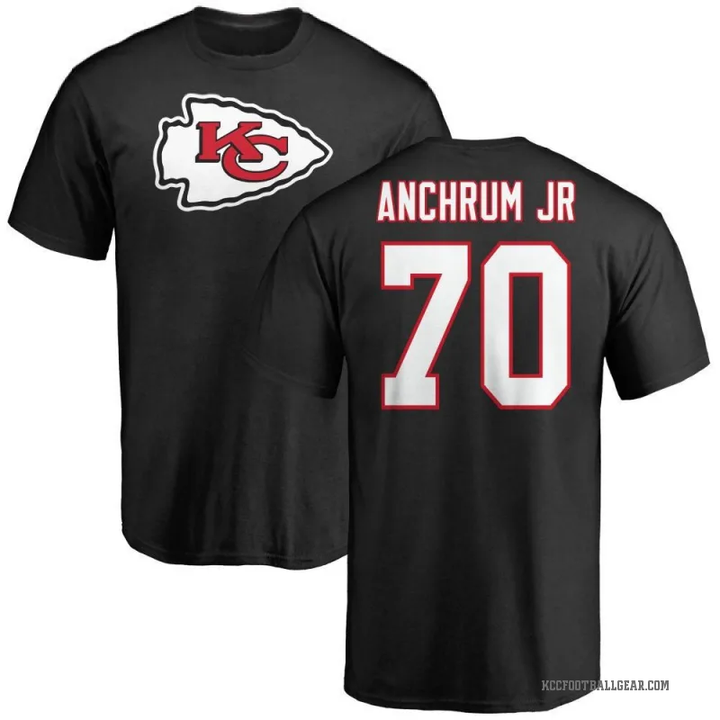 Tremayne Anchrum Jr. Youth Black Kansas City Chiefs Logo T-Shirt -