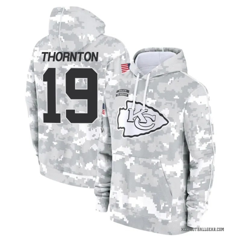 Tyquan Thornton Men's Camo Kansas City Chiefs Arctic 2024 Salute to Service Club Fleece Pullover Hoodie