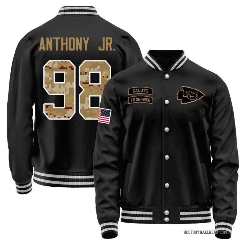 Vincent Anthony Jr. Men's Black Kansas City Chiefs Salute to Service Sideline Performance Jacket