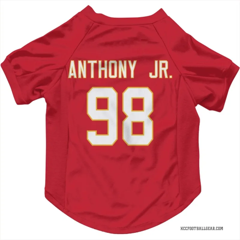 Vincent Anthony Jr.  Red Kansas City Chiefs  Cat & Dog Pet Jersey