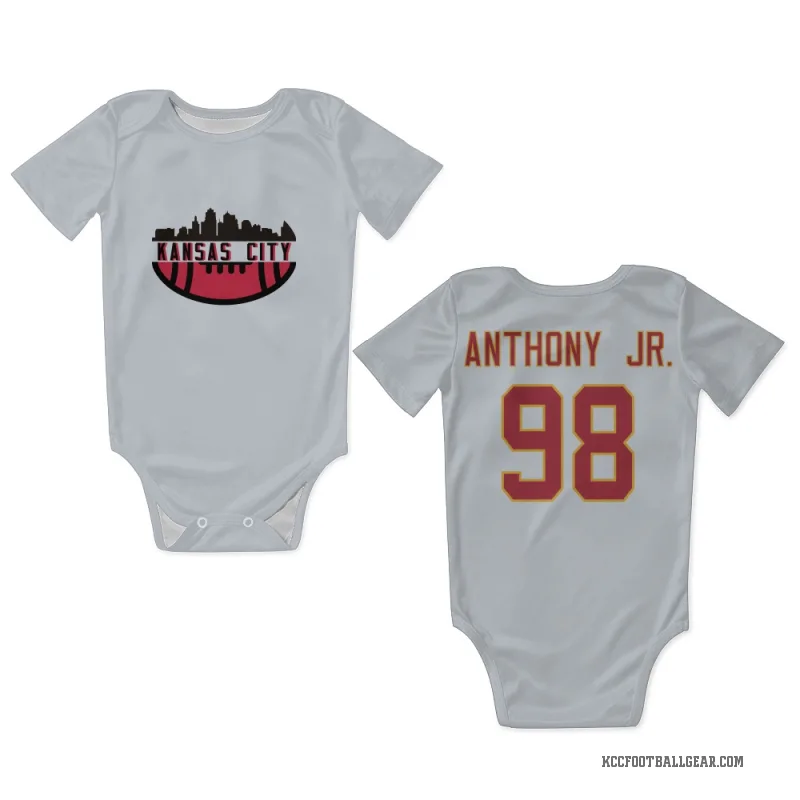 Vincent Anthony Jr.  White Kansas City Chiefs  Newborn & Infant Bodysuit