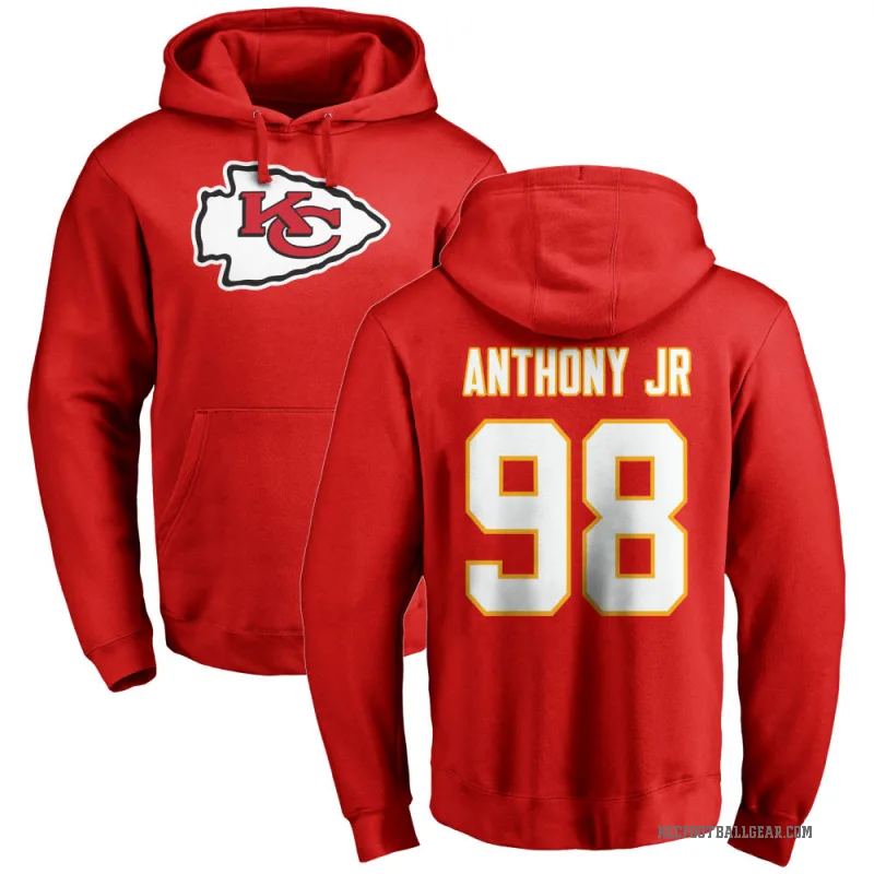 Vincent Anthony Jr. Youth Red Kansas City Chiefs Pro Line Logo Pullover Hoodie
