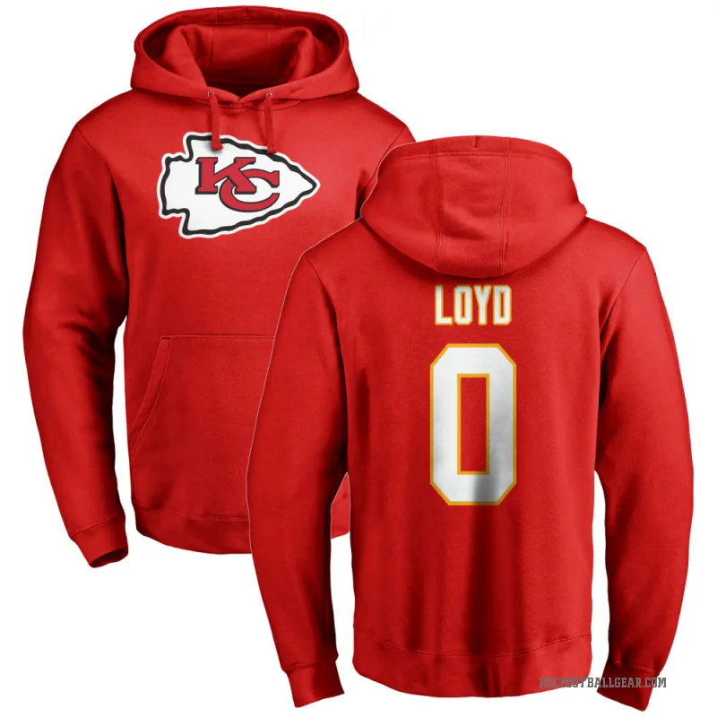 Xavier Loyd Men's Red Kansas City Chiefs Pro Line Logo Pullover Hoodie
