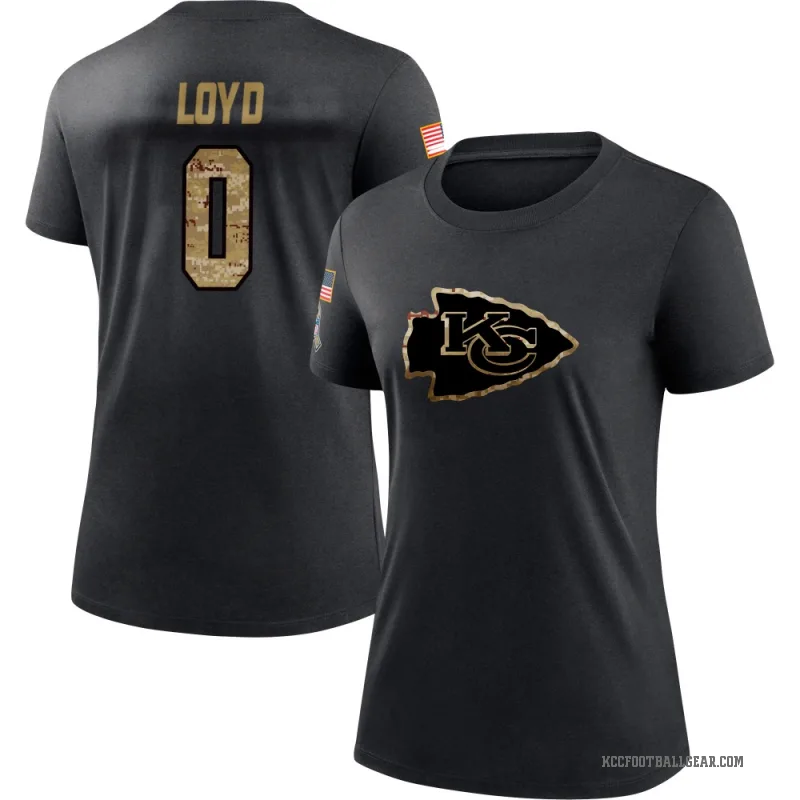 Xavier Loyd Women's Black Kansas City Chiefs 2020 Salute To Service Performance T-Shirt