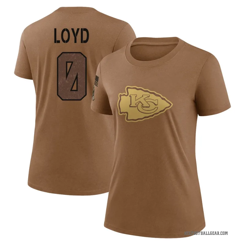 Xavier Loyd Women's Brown Kansas City Chiefs 2023 Salute To Service Performance T-Shirt