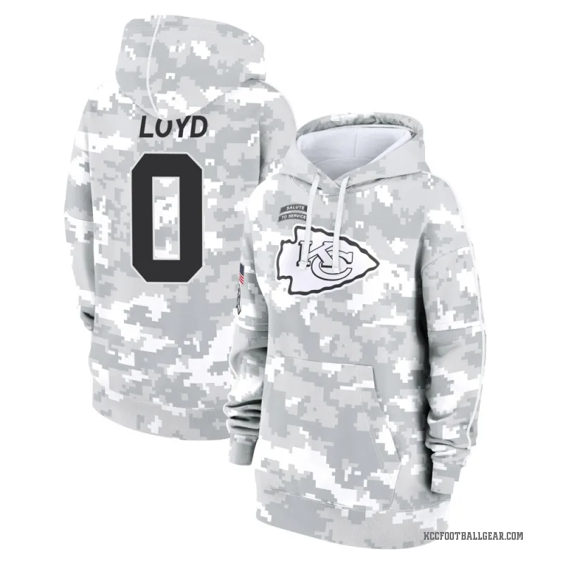 Xavier Loyd Women's Camo Kansas City Chiefs Arctic 2024 Salute to Service Club Fleece Pullover Hoodie