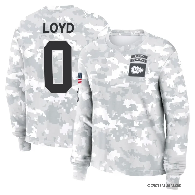 Xavier Loyd Women's Camo Kansas City Chiefs Arctic 2024 Salute to Service Long Sleeve T-Shirt
