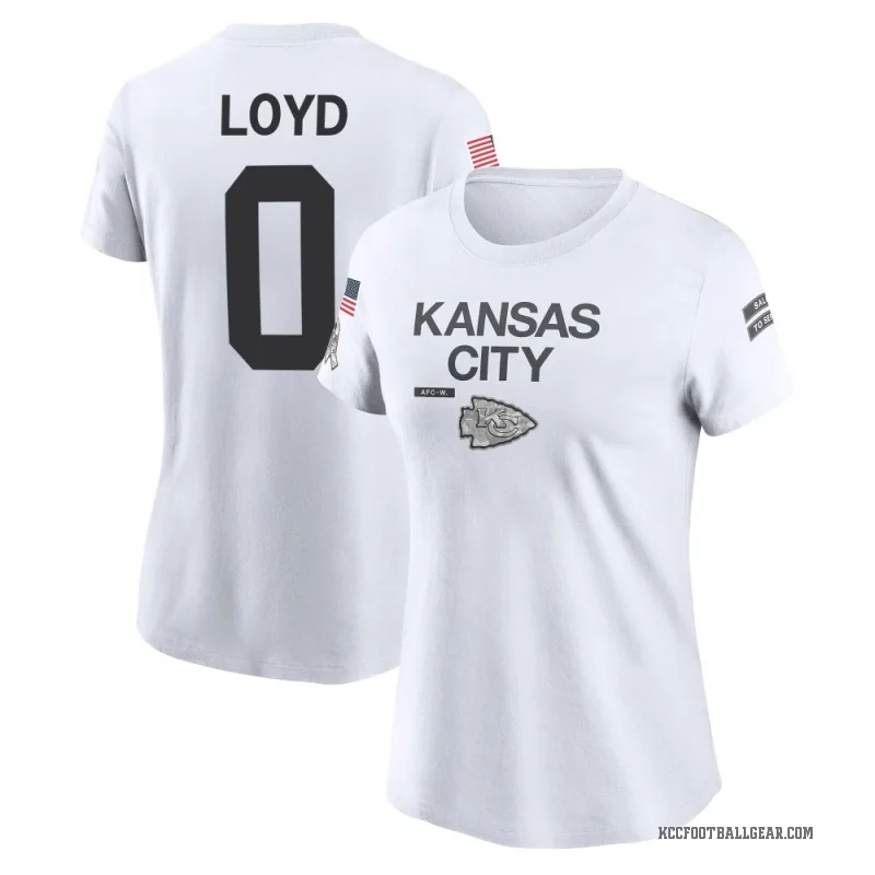 Xavier Loyd Women's White Kansas City Chiefs 2024 Salute to Service Performance T-Shirt