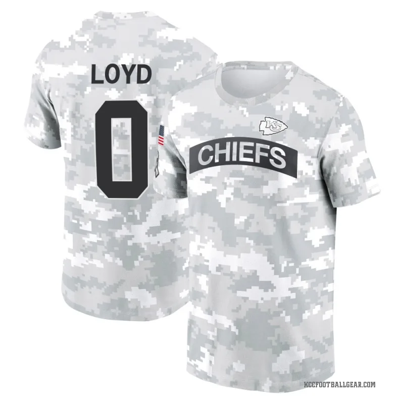 Xavier Loyd Youth Camo Kansas City Chiefs Arctic 2024 Salute to Service Performance T-Shirt