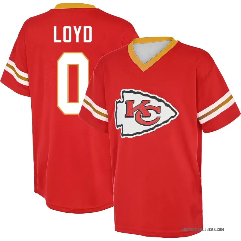 Xavier Loyd Youth Red Kansas City Chiefs Game Day V-Neck T-Shirt